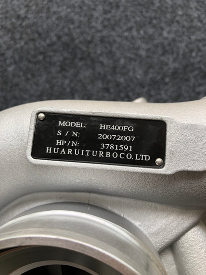 Cummins 3781591 3781592 HE400FG turbocharger