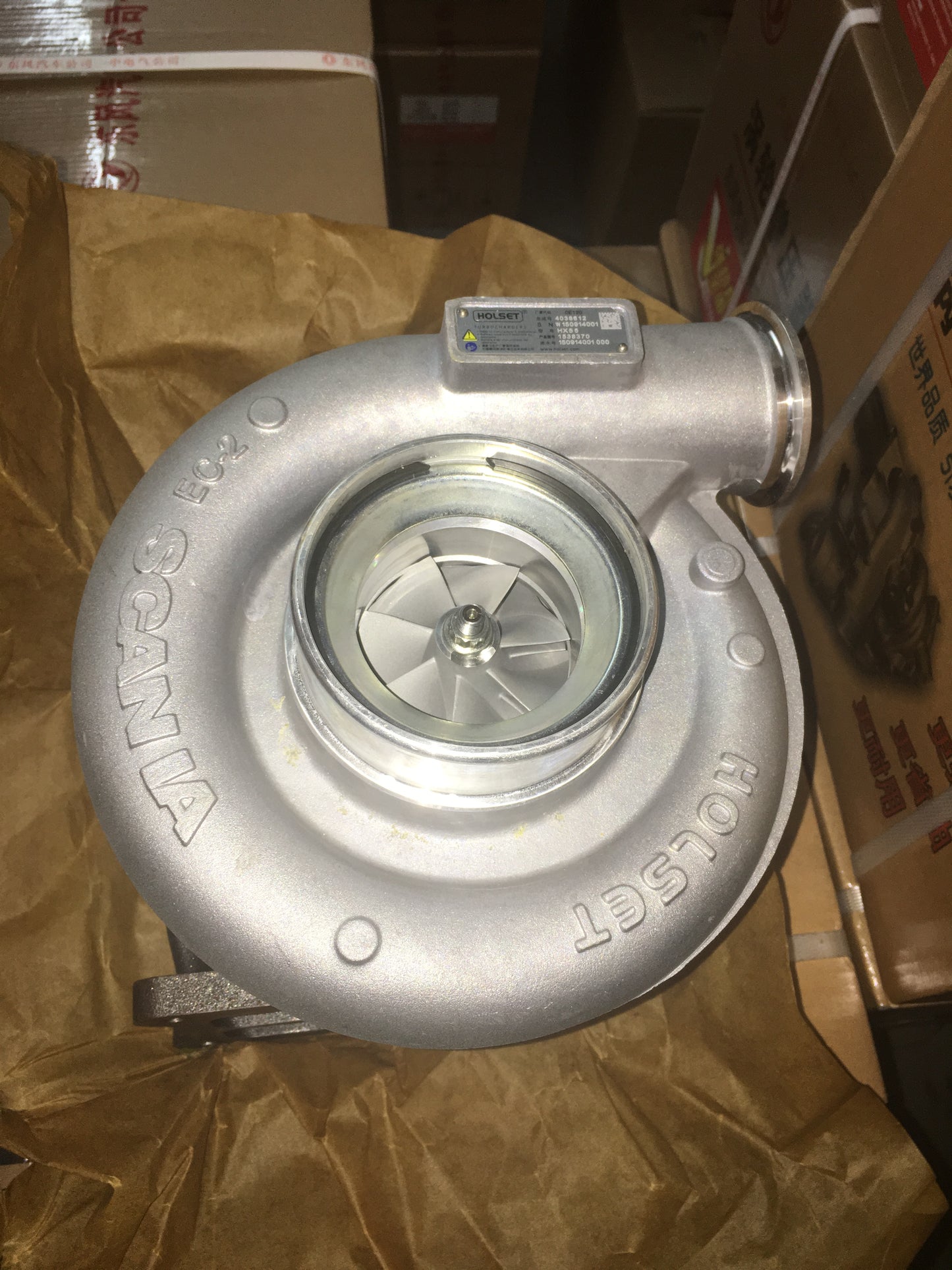 Scania 4038612 HX55 turbocharger