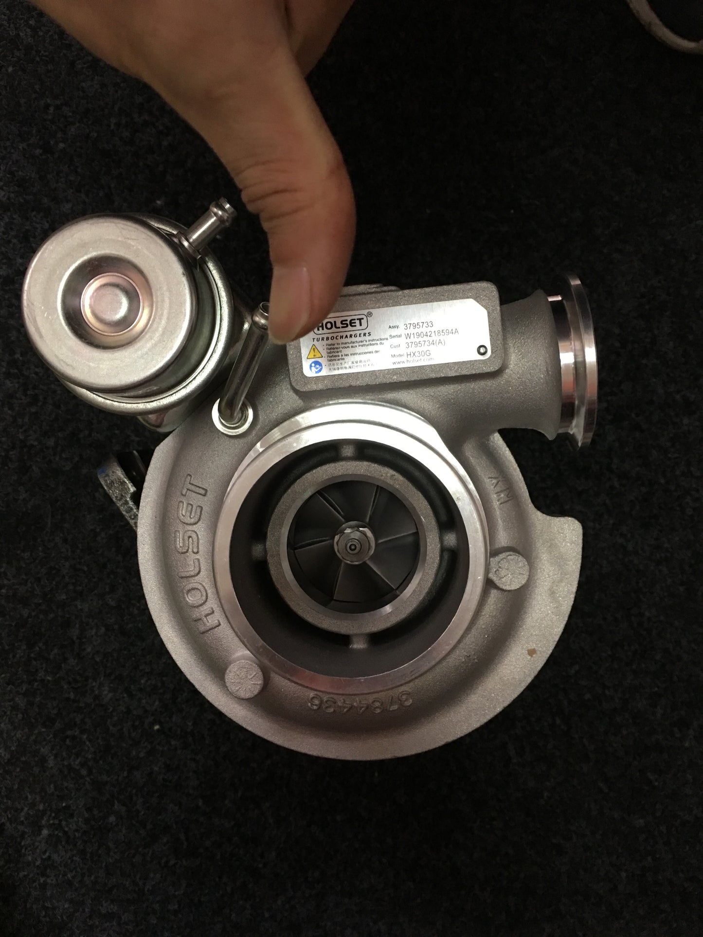 Weichai4108 natural gas 410800110222 3795733 3795734 turbocharger