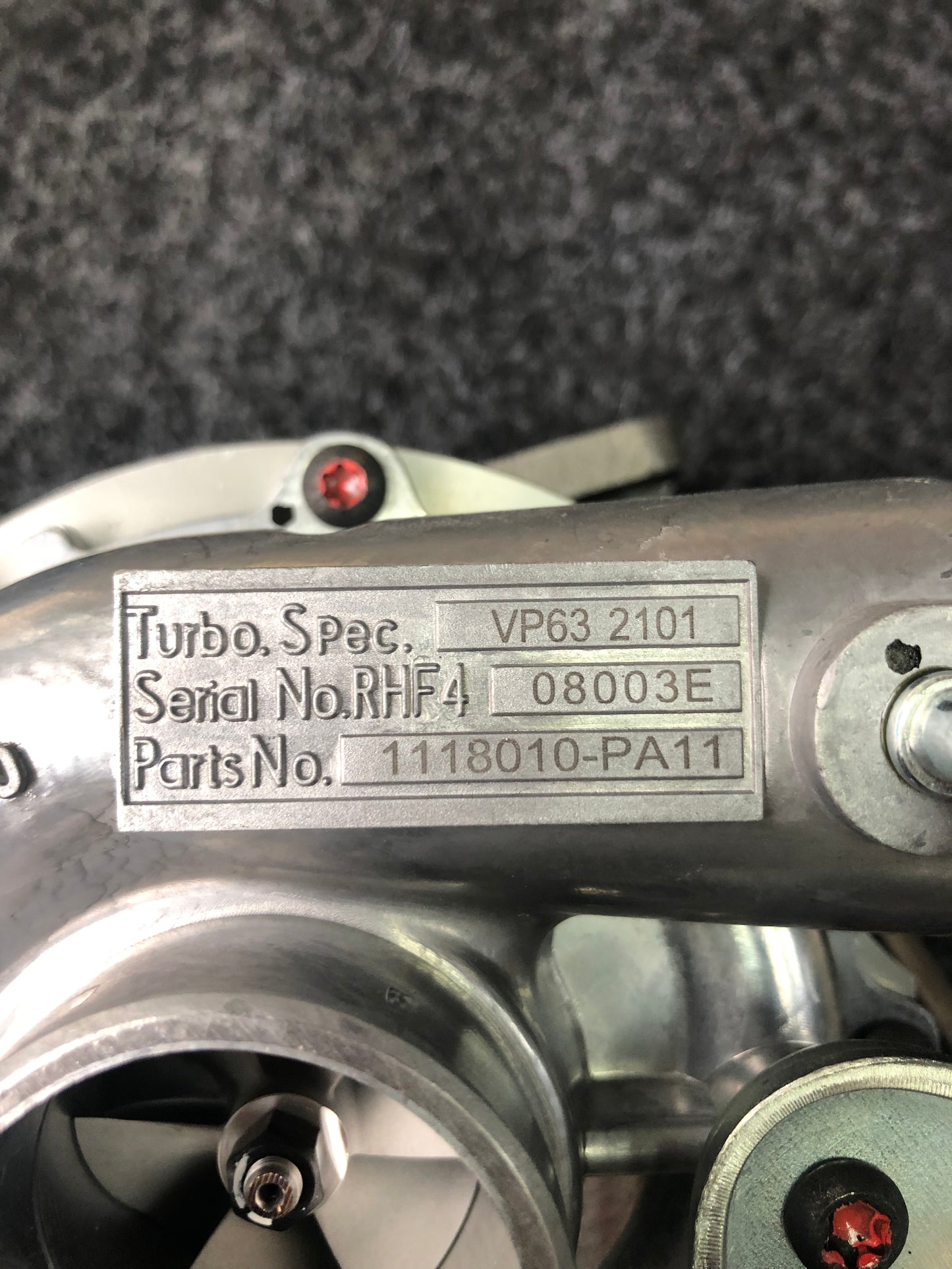 Qingling Isuzu 1118010-PA11 turbocharger
