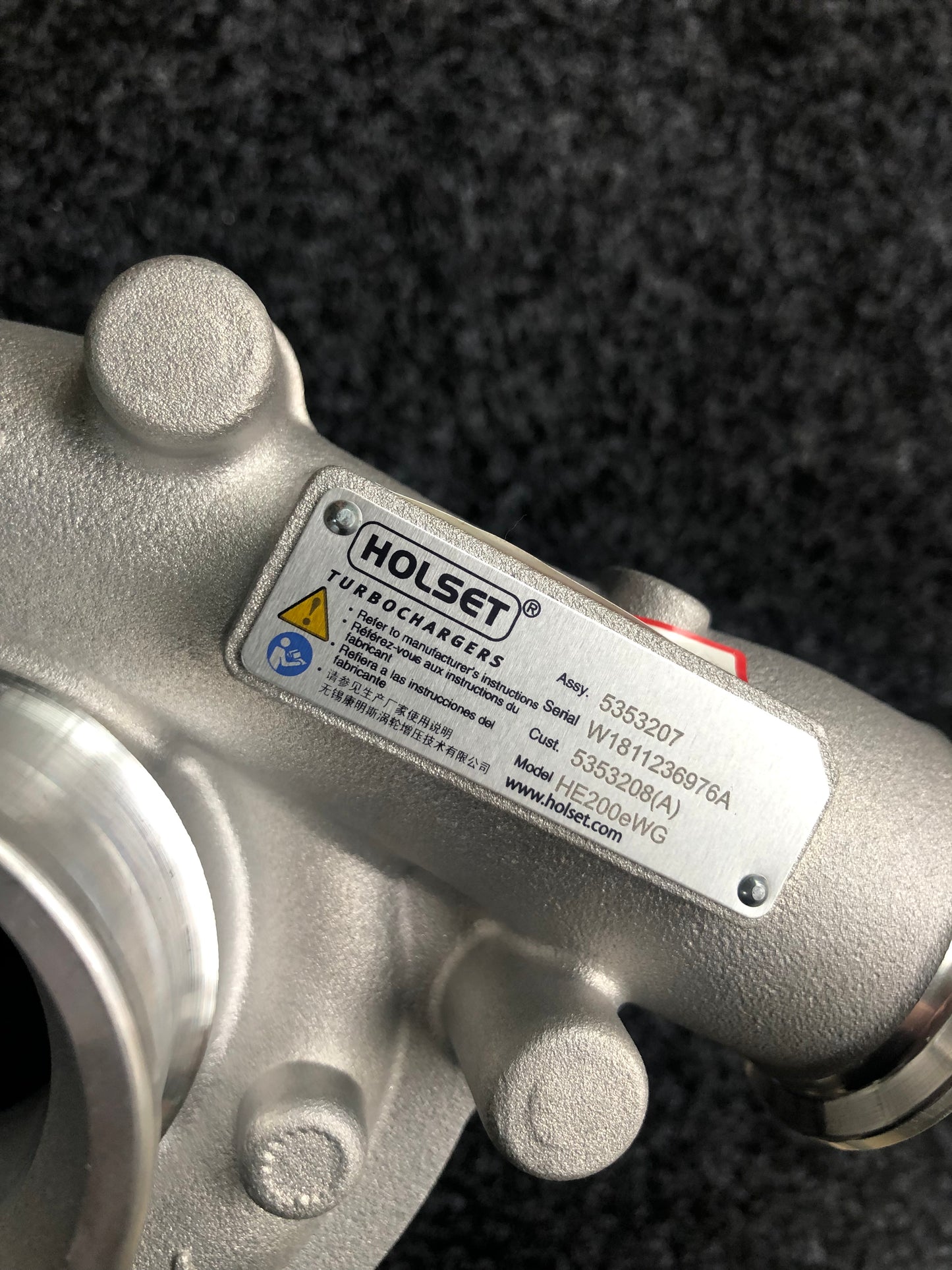 Qingling Pickup 1118010-T50PR  5353207 5353208 HE200WG turbocharger